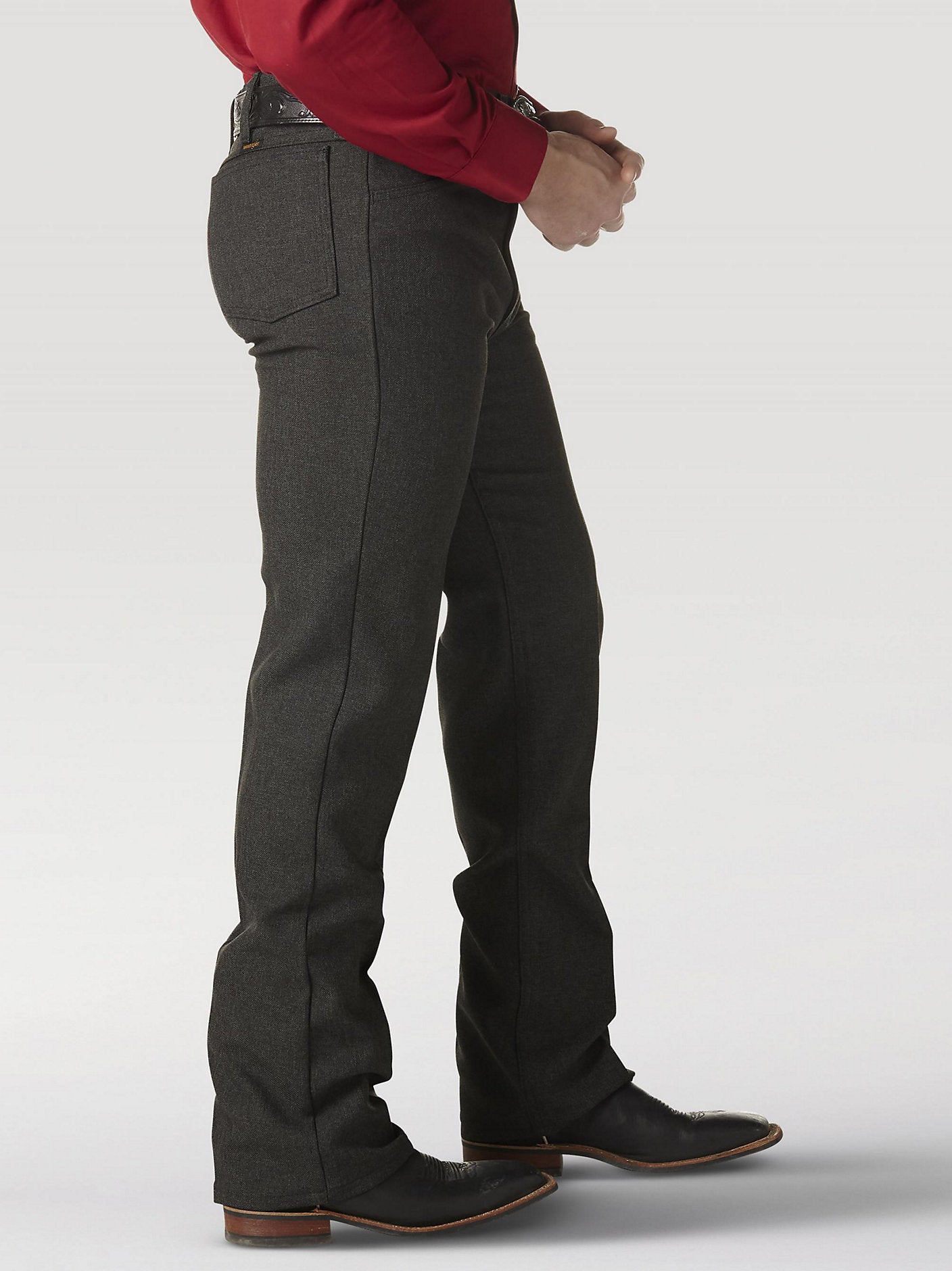 Wrangler Men's Wrancher Heather Black Dress Pants