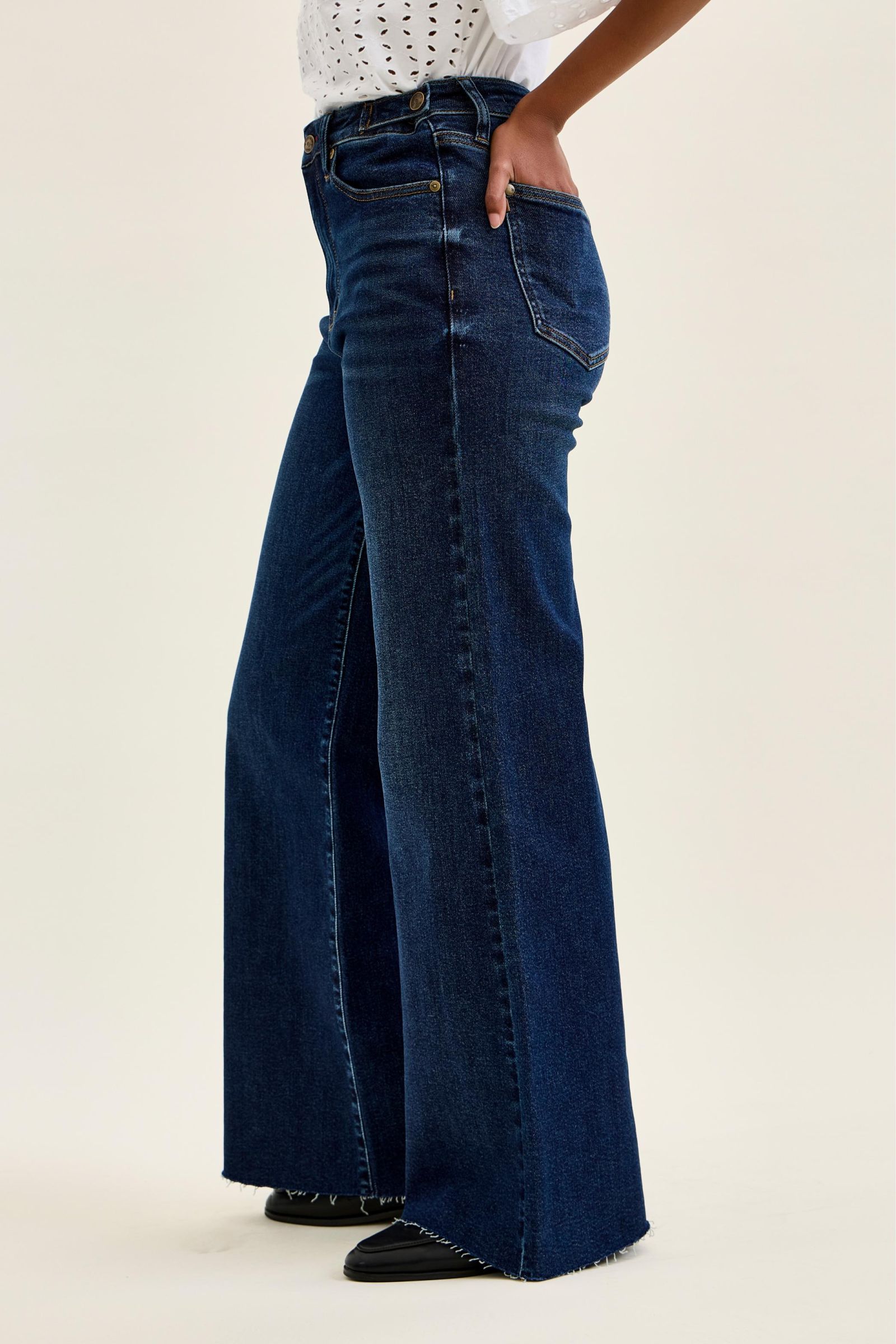 Judy Blue High Waist Retro Wide Leg w/ Adjustable Tabs