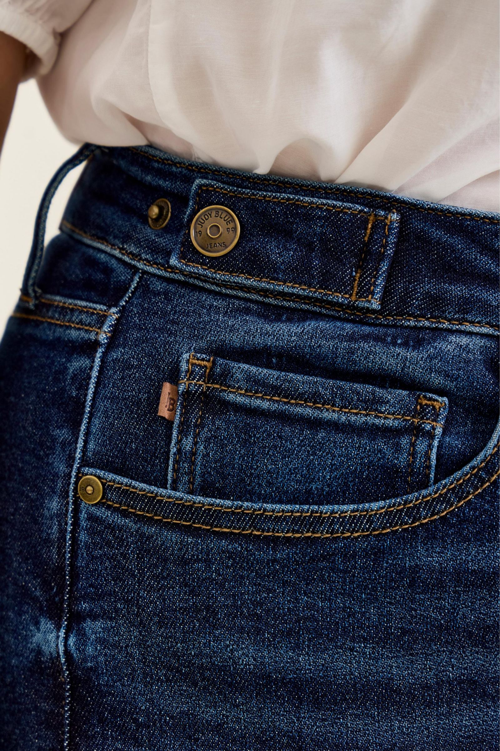 Judy Blue High Waist Retro Wide Leg w/ Adjustable Tabs