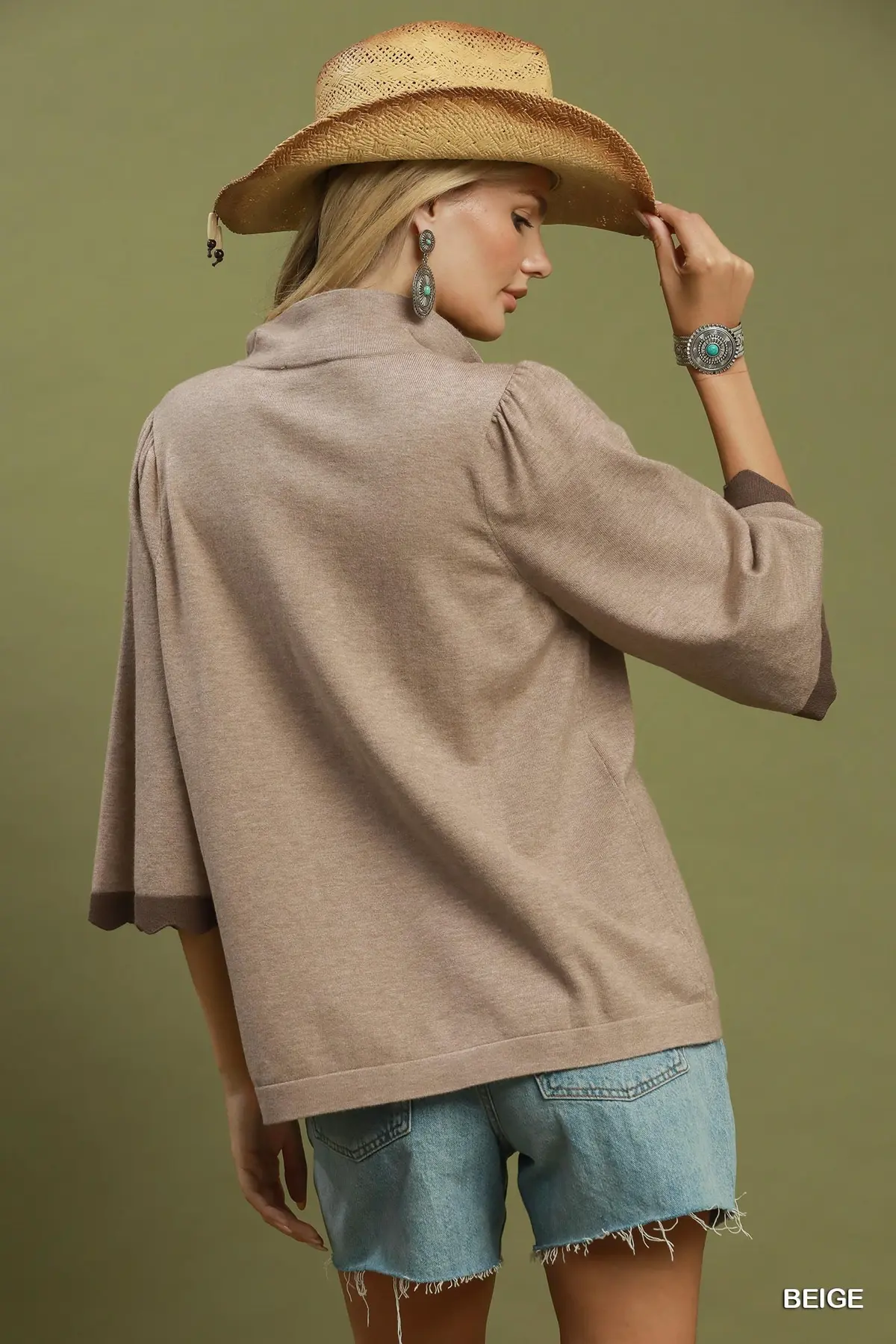 Western Ease Quarter-Zip Knit 🤎
