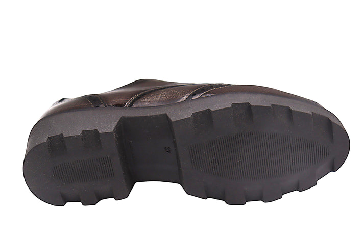 ERIC MICHAEL TORIE CRINKLE PATENT WINGTIP PLATFORM OXFORD