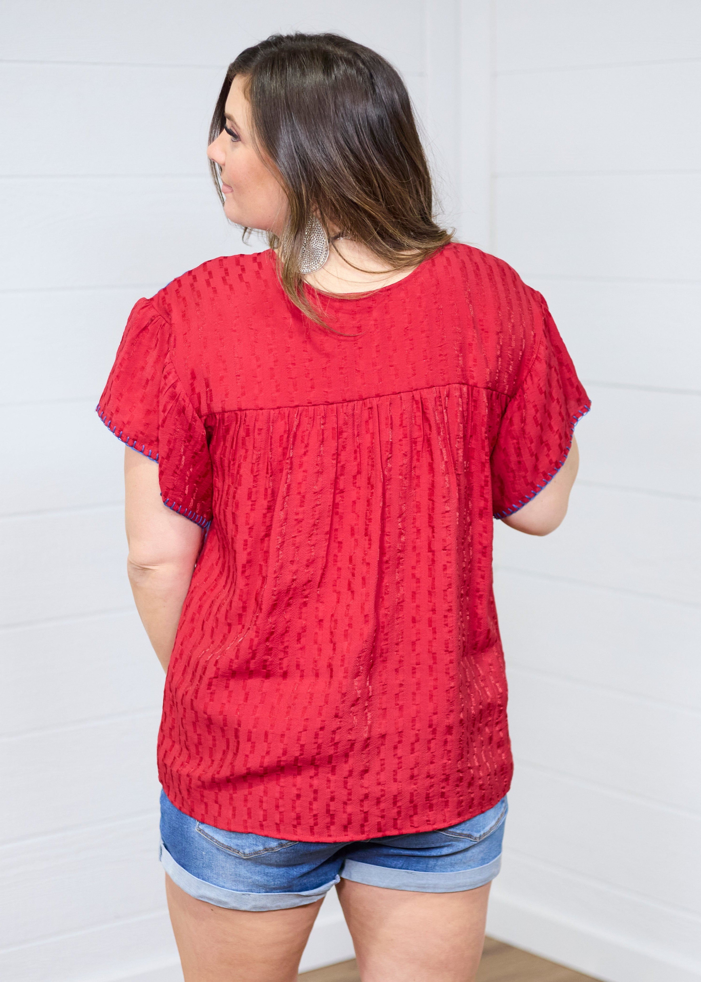 The Chelsea Top-Red