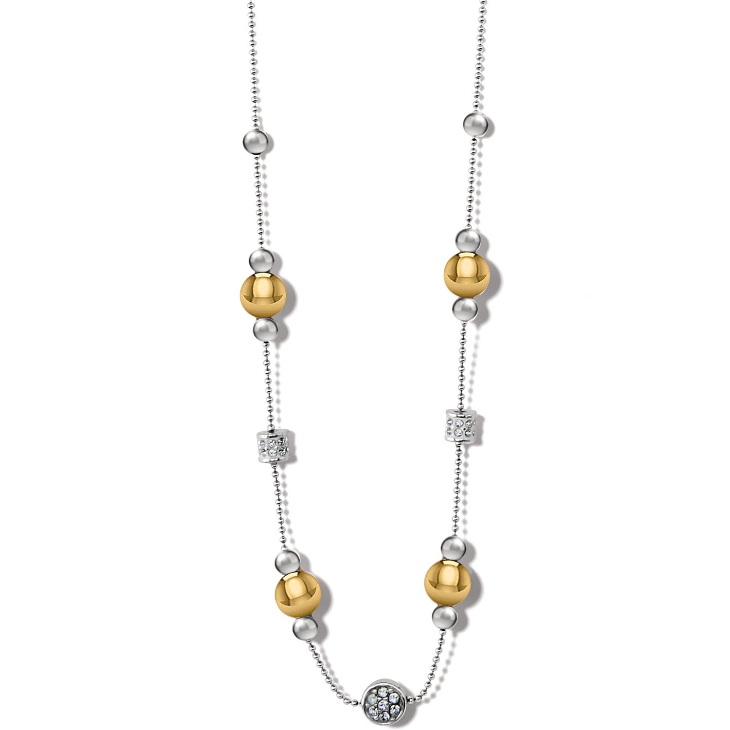 Meridian Prime Short Necklace Silver-Gold