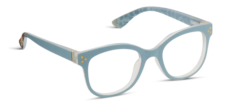 Flower Child Light Blue- Peepers Reading Glasses
