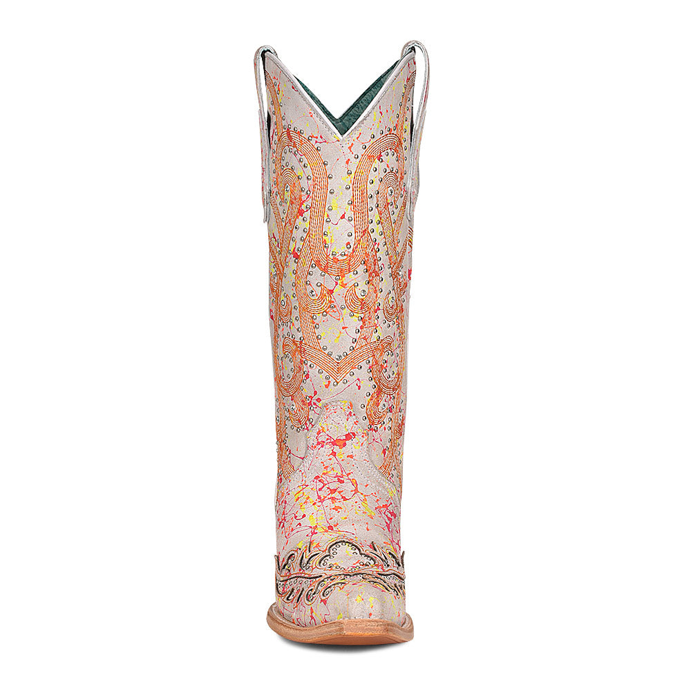 Multicolor Neon Overlay & Embroidery Boots by Corral