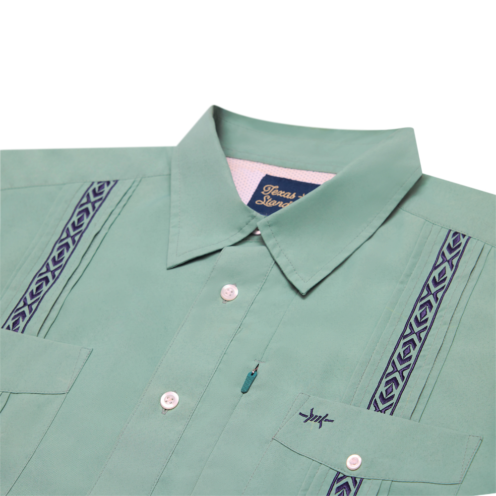 Guayabera Libre-Marea Green