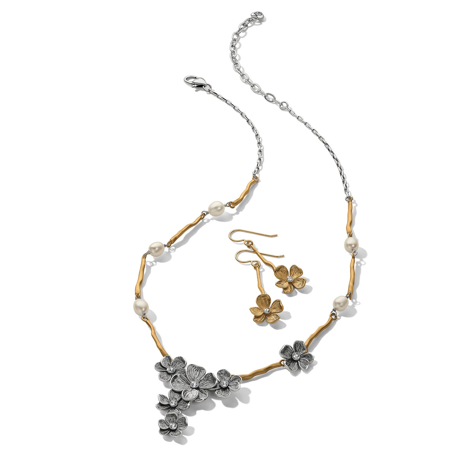 Everbloom Windflower French Wire Earrings /Gold