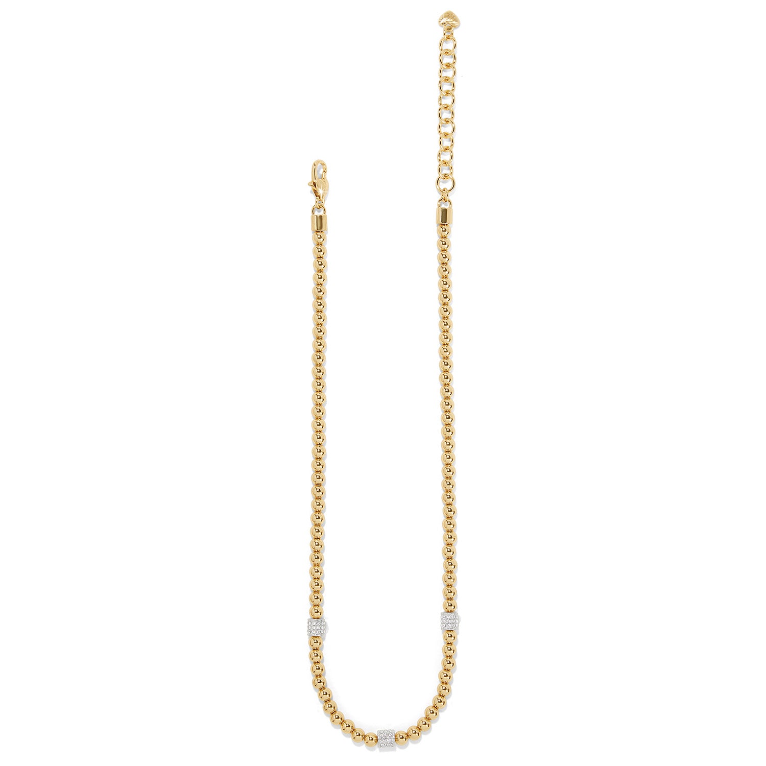 Meridian Petite Beads Station Necklace/Gold