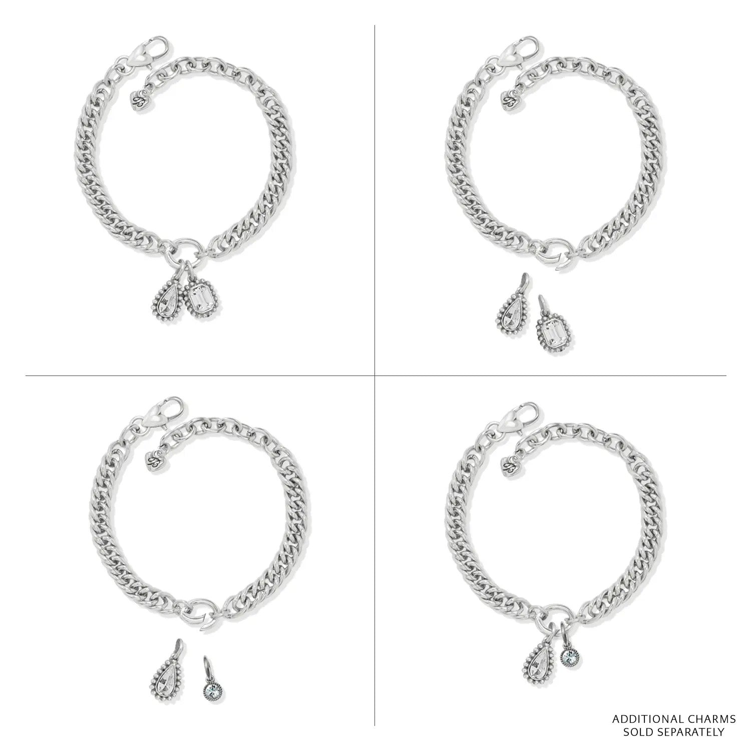 Twinkle Luxe Charm Link Bracelet