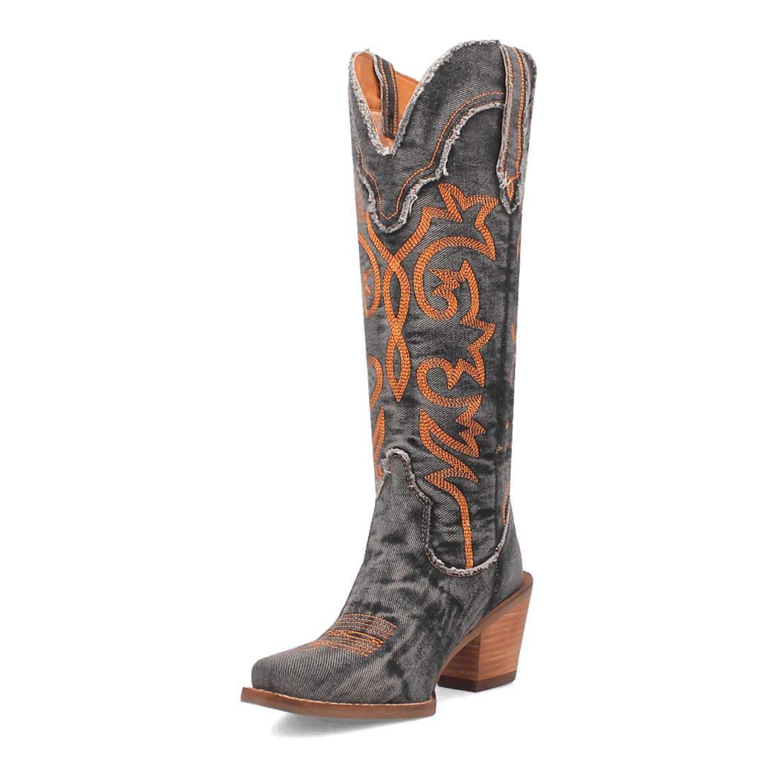 Texas Tornado Black Denim Boots by Dingo
