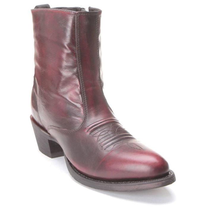 Laredo Western Boots Men\'s 9 D Pull On Cowboy Burgundy Leather Men main image 2