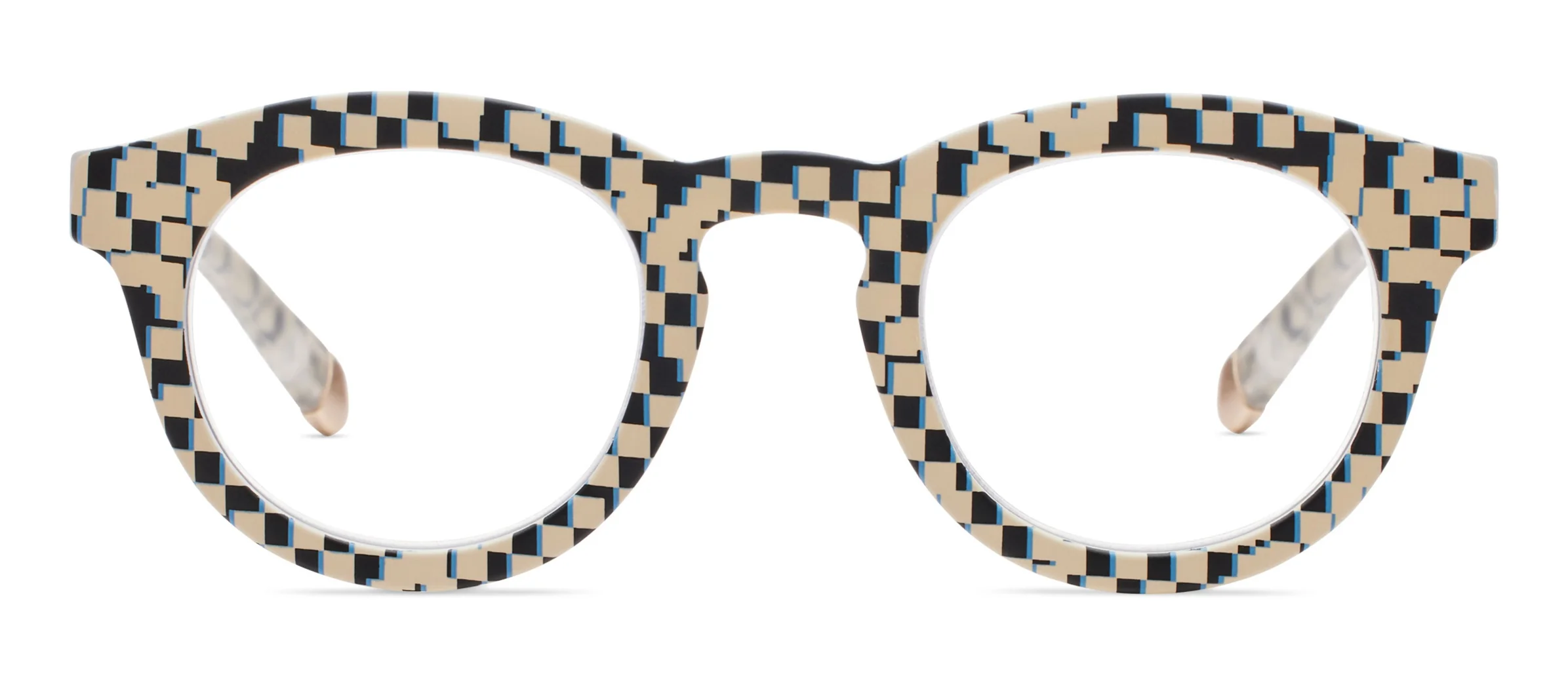 Frame of Mind Black Pixel Check- Peepers Reading Glasses