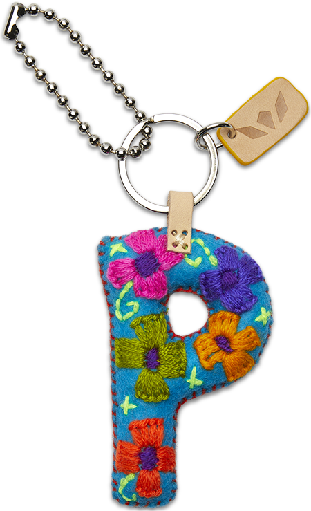 TURQUOISE FELT ALPHABET CHARMS