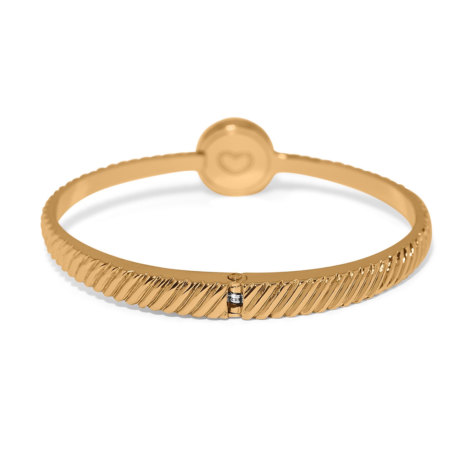 Illumina Celeste Dome Hinged Bangle/Gold