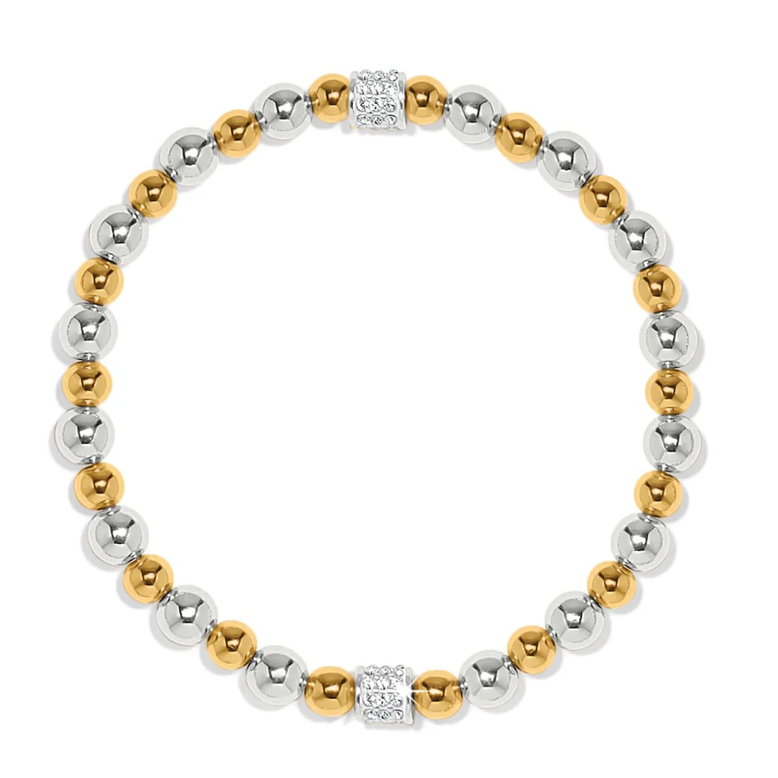 Meridian Stretch Bracelet / Silver-Gold