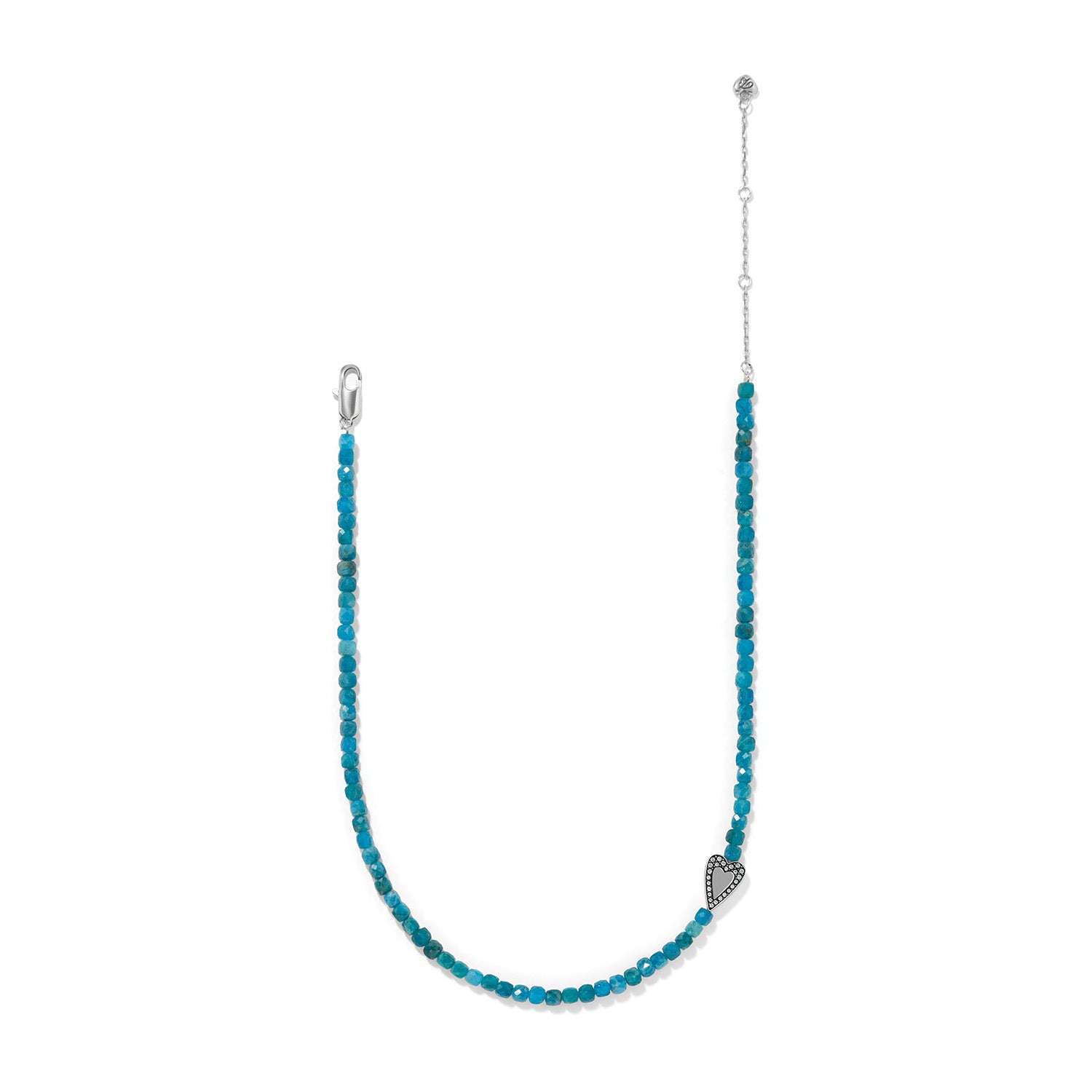Love Messages Be Bold Teal Necklace