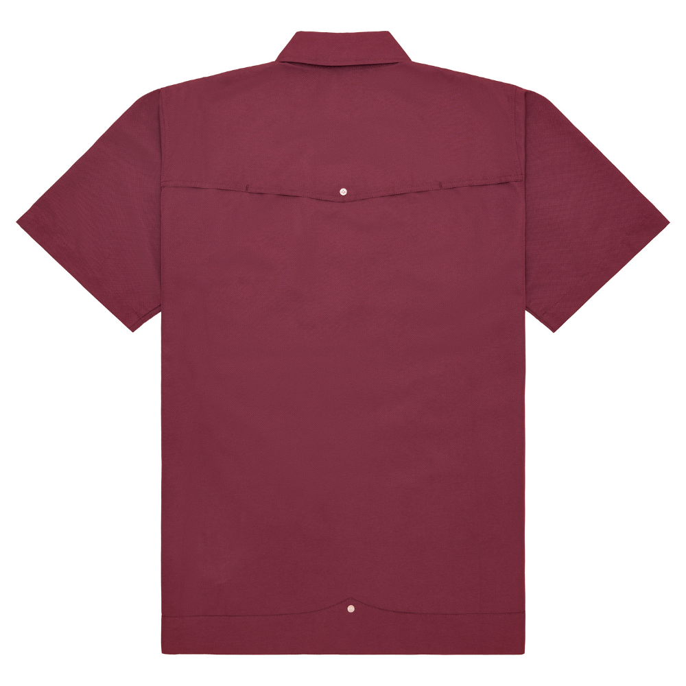 Guayabera Libre-Solid Maroon by Texas Standard