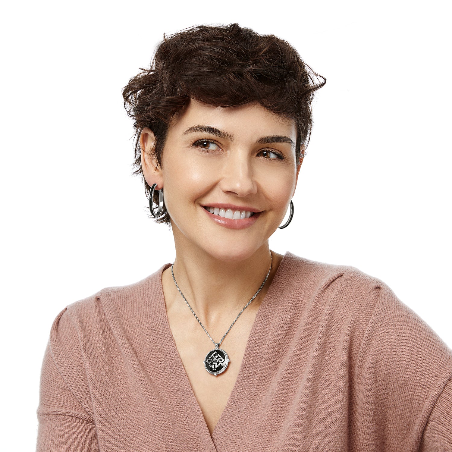 Interlok Noir Reversible Necklace