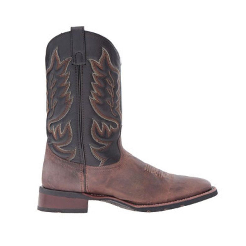 Laredo Men's Sand/Chocolate Square Toe Western Boots