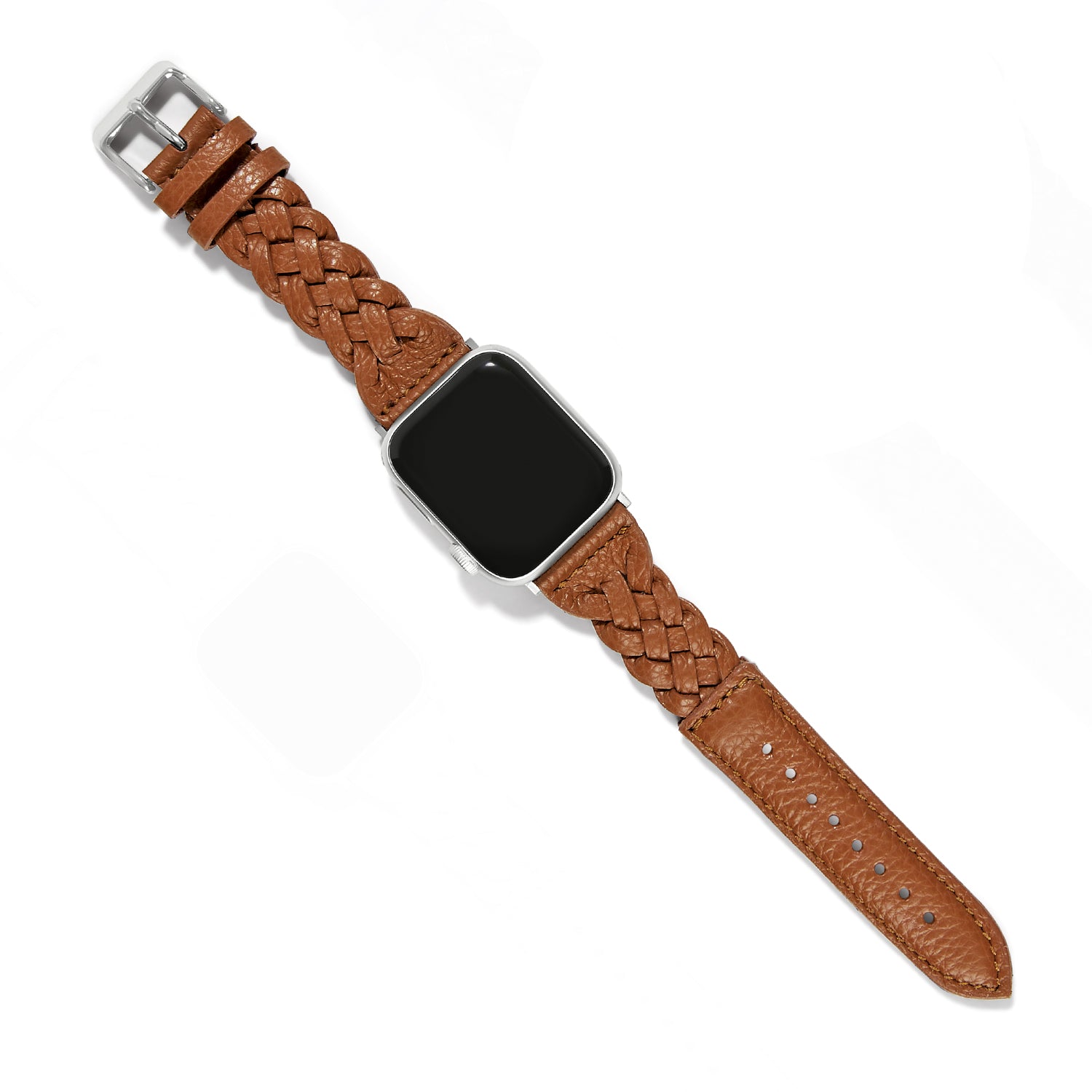 Sutton Braided Leather Watch Band-Luggage