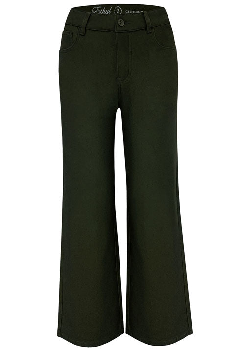 The Winsome Olive Green Slacks by Ethyl