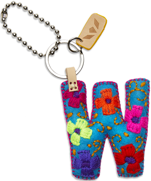 TURQUOISE FELT ALPHABET CHARMS