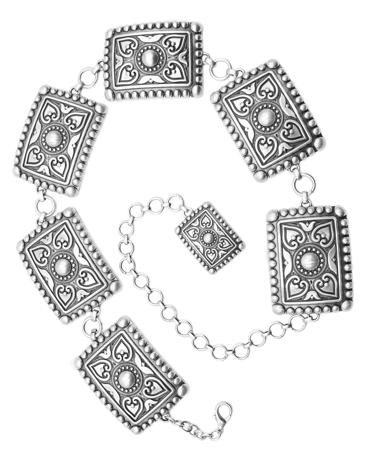 Heart Wrangler Rectangular Concho Belt