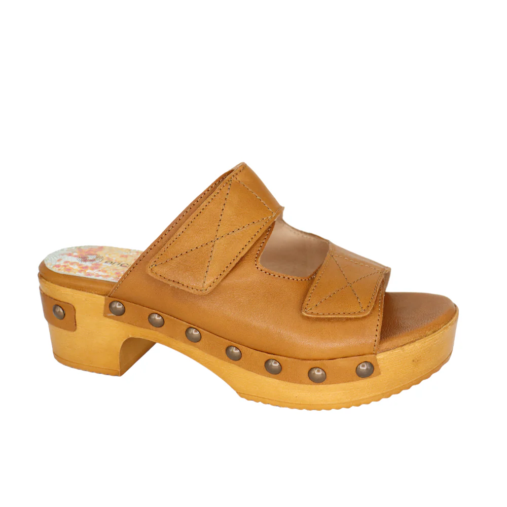 Eric Michael BREA Cognac Leather Wedge