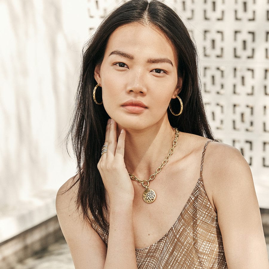 Contempo Medium Hoop/Gold