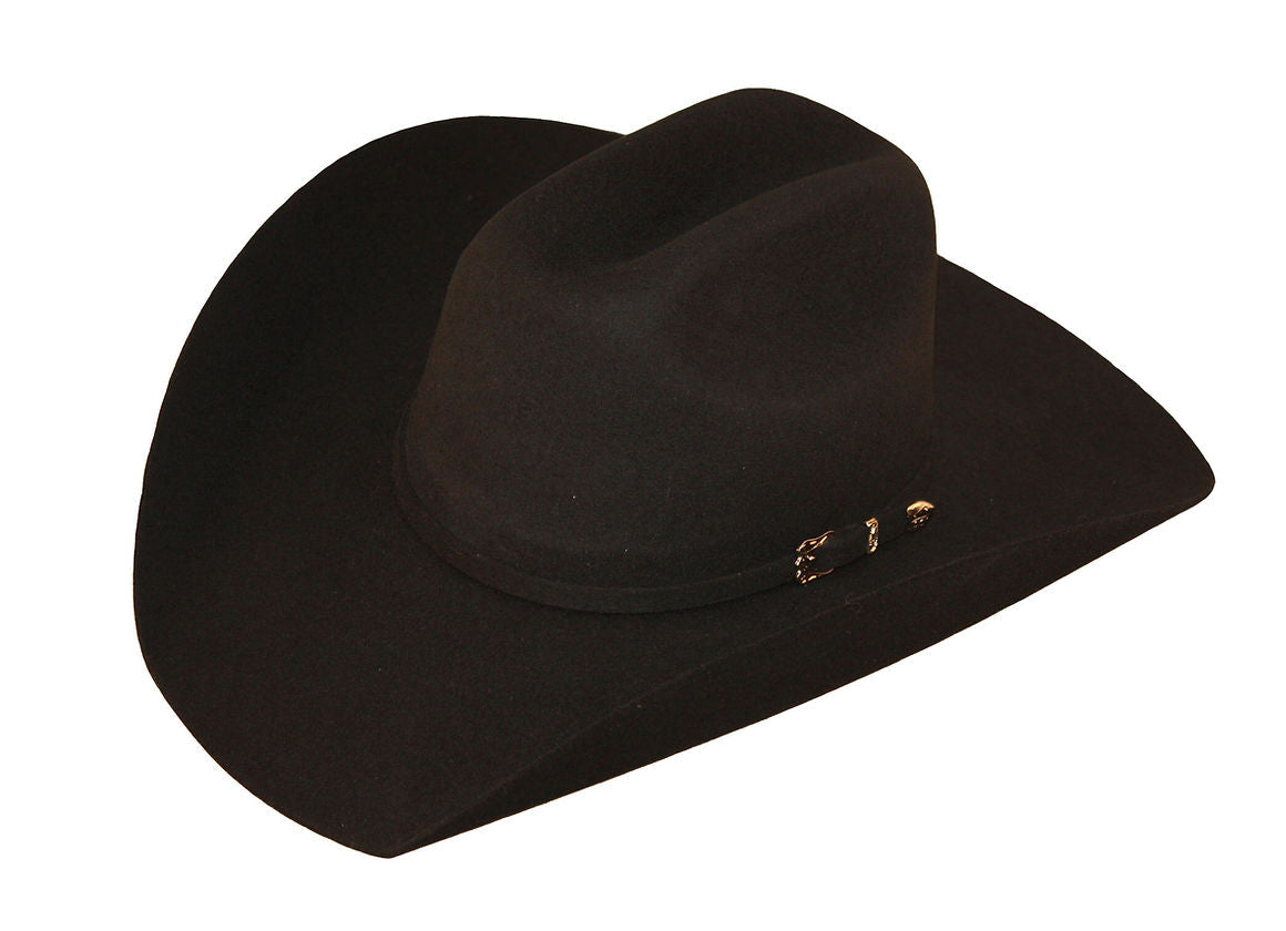 Maverick Black Felt RCA Low Crown Hat