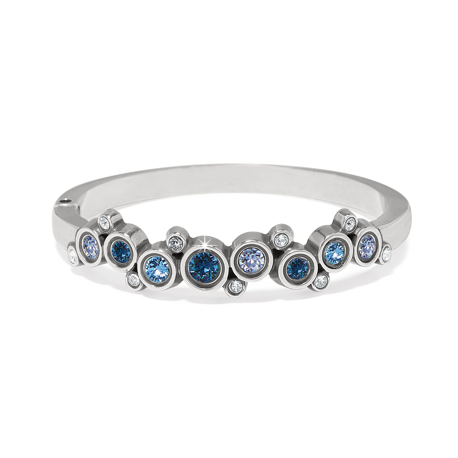Constella Hinged Bangle / Silver-Blues