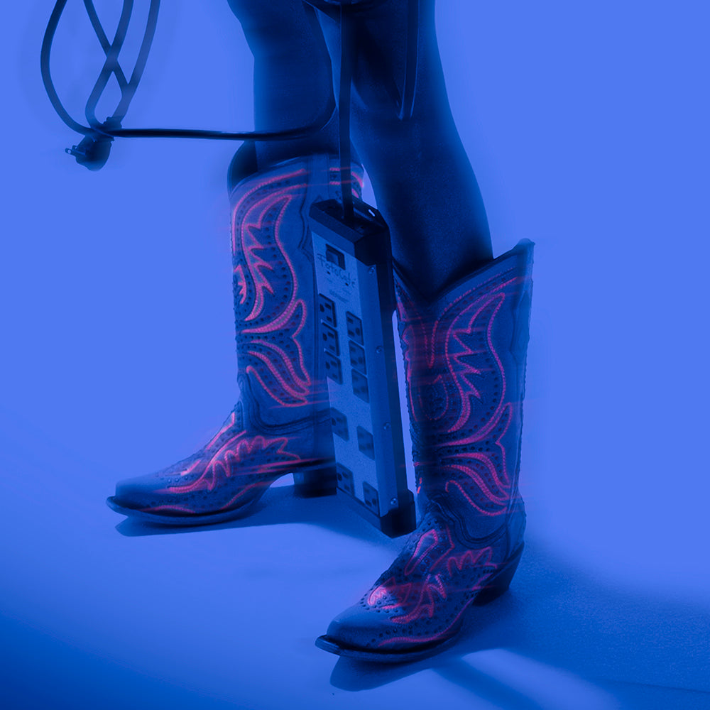 Corral Pink Overlay & Fluorescent Embroidery Boots