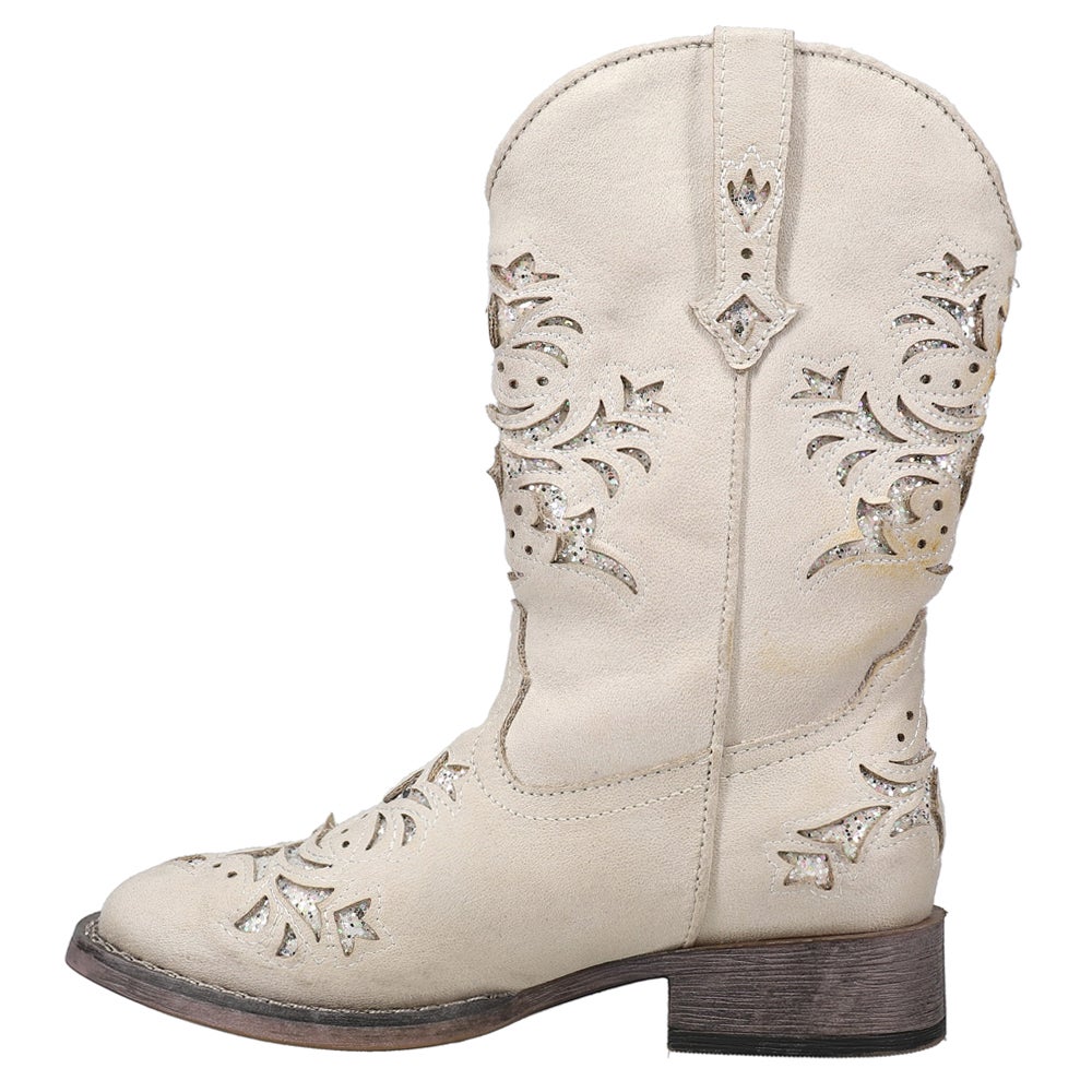 Roper Toddler Girl's Lola White Boot