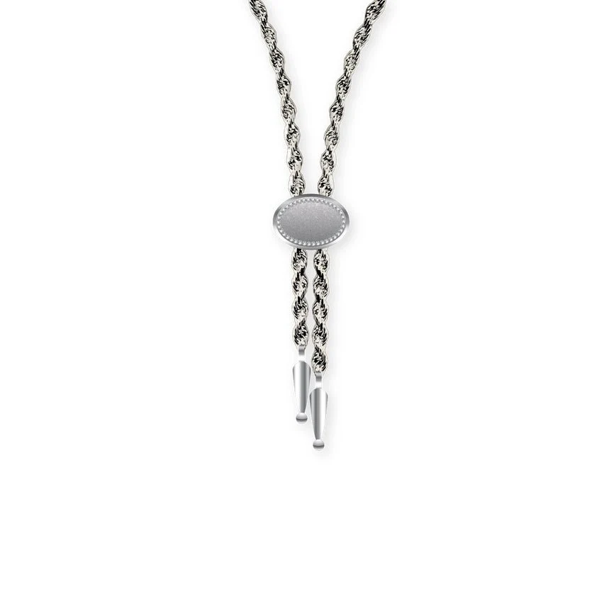 SpurWest Annley Bolo Tie Necklace - Silver
