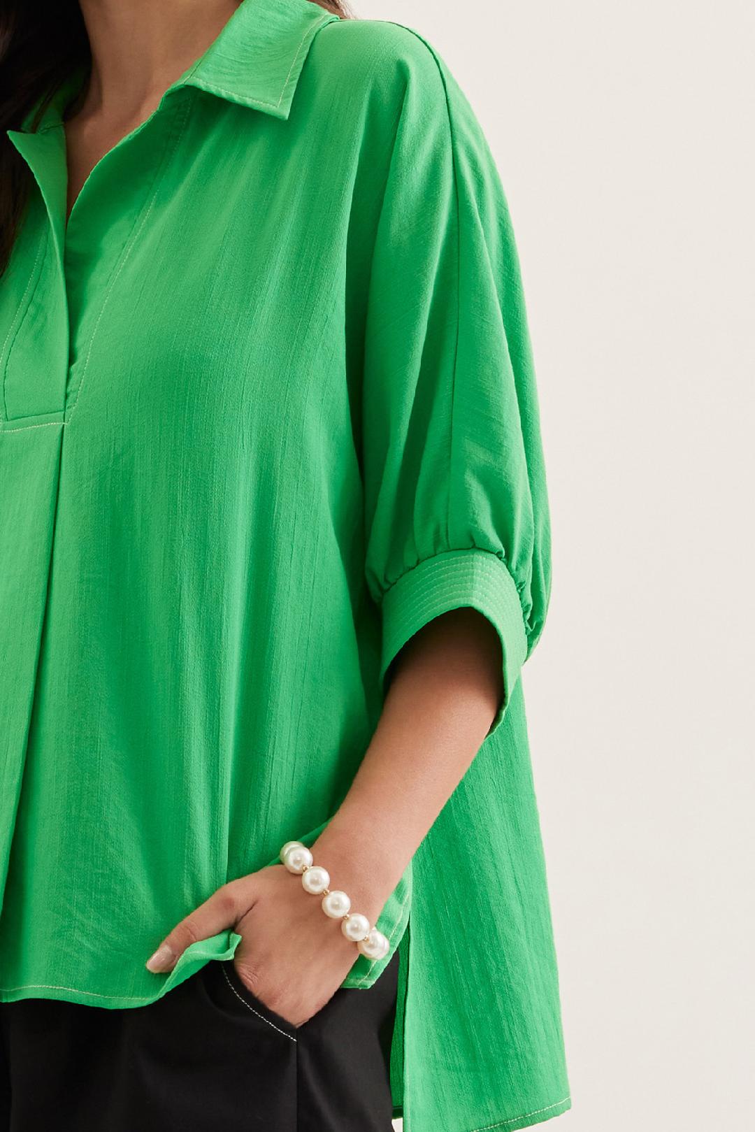 Kelly Green Easy Breezy Top