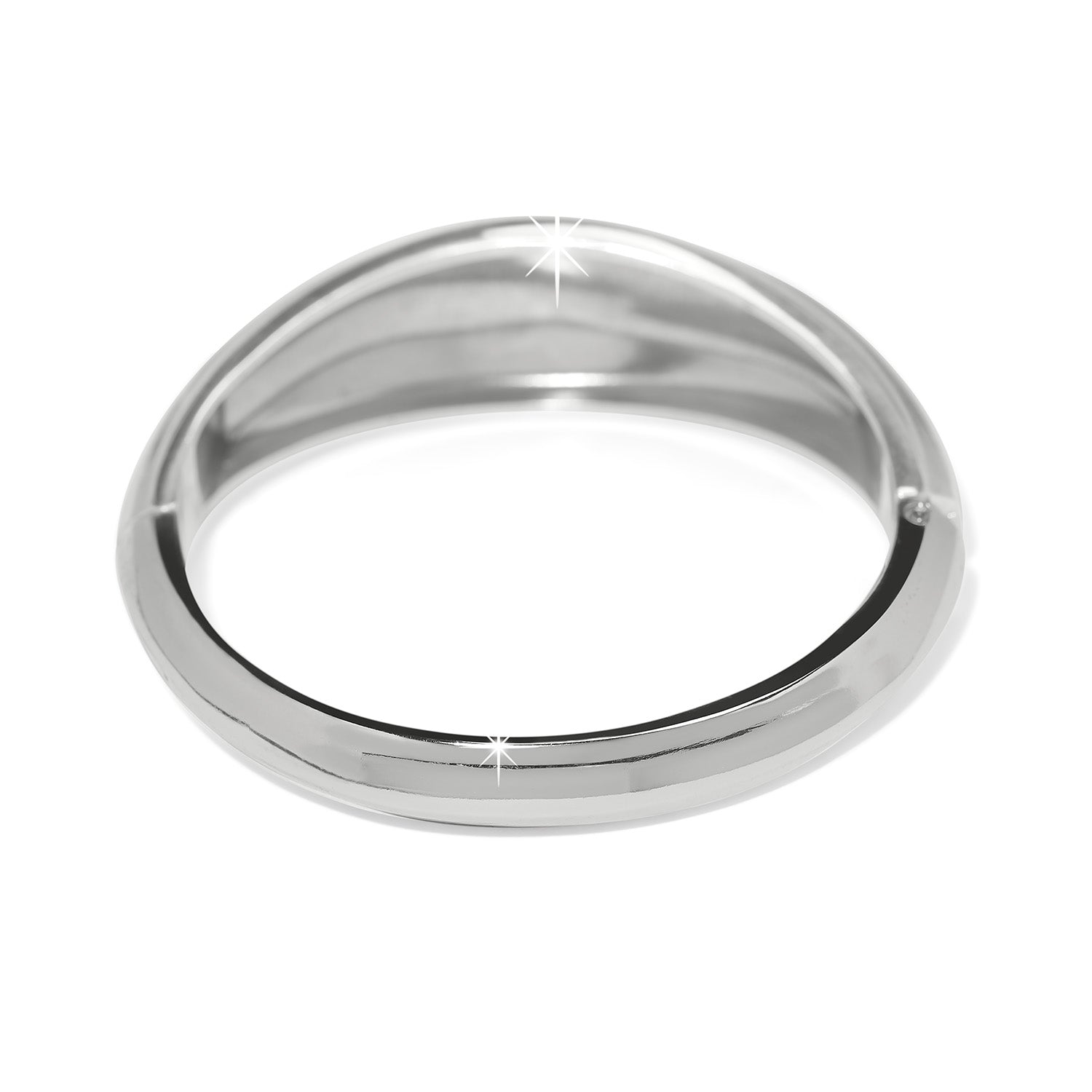 Cascade Lumina Hinged Bangle-Silver