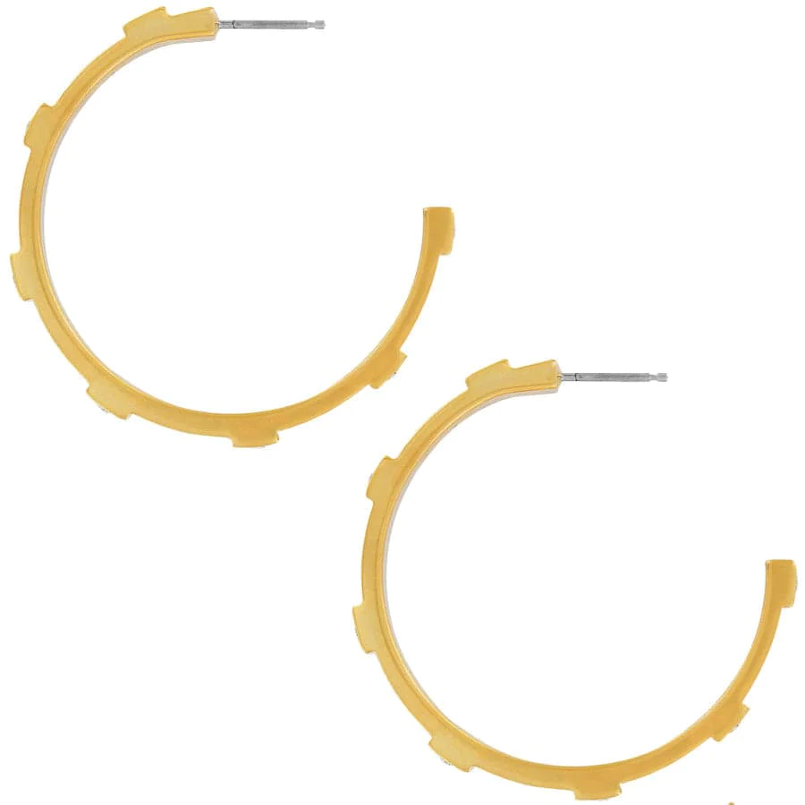 Meridian Zenith Station Hoop Earrings-Gold