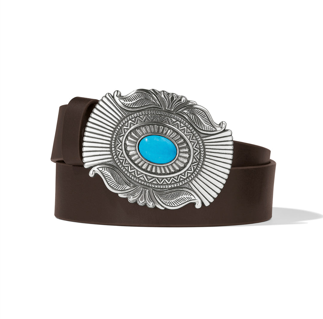 Brighton Women's Raindance Brown Leather Belt