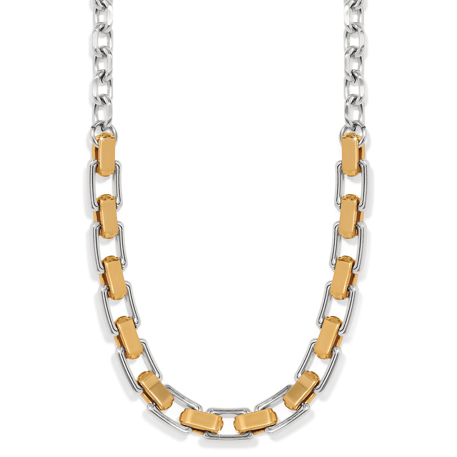 Mosaic Two Tone Links Necklace