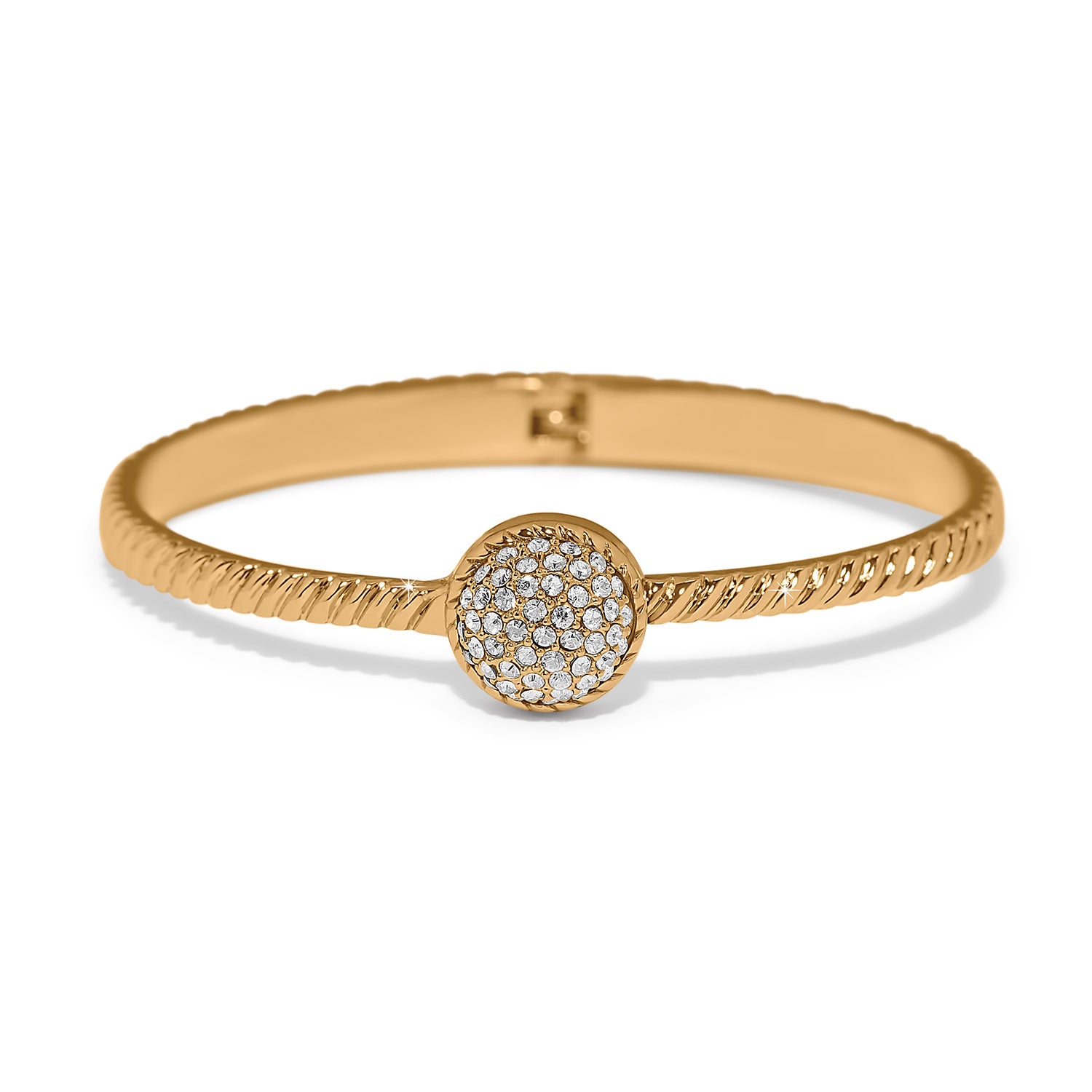 Illumina Celeste Dome Hinged Bangle/Gold
