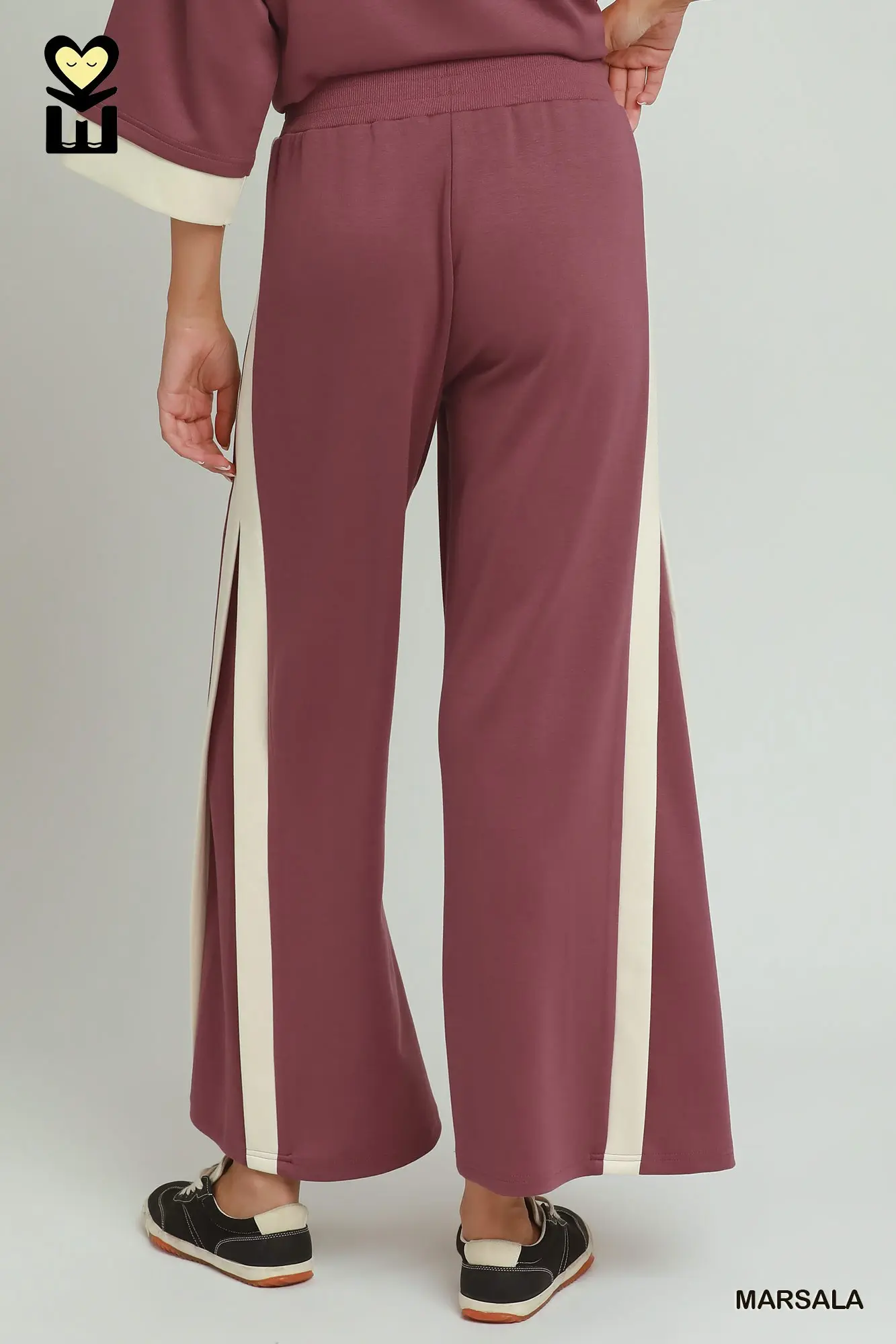 Marsala Color Block LuxeKnit Lounge Set