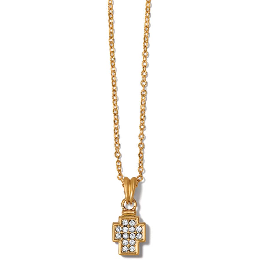 Meridian Zenith Cross Necklace/GOLD