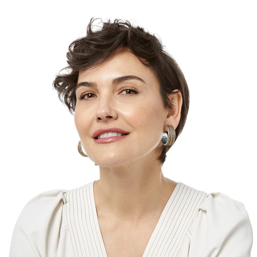 Monete Wide Hoop Earrings