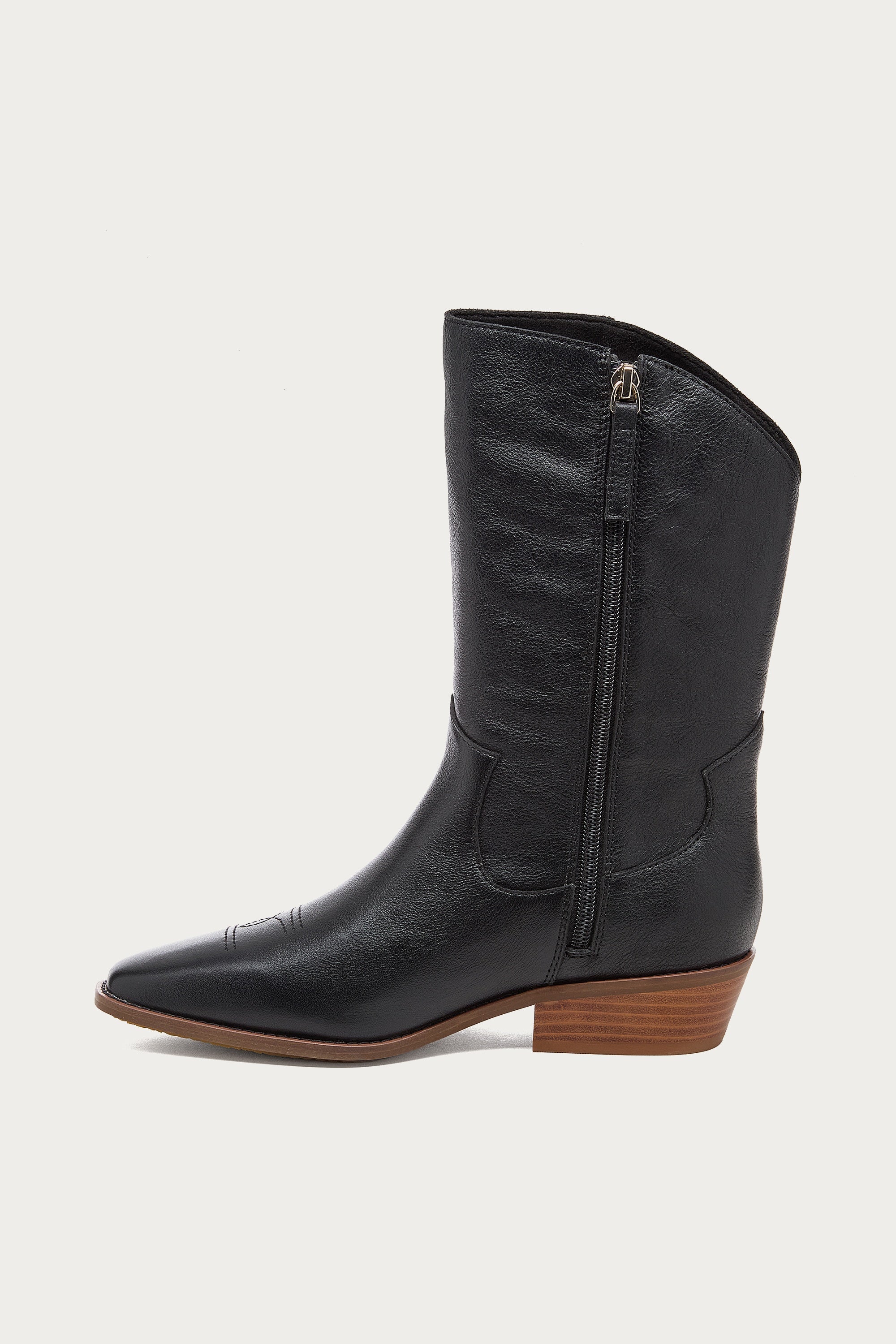 Piper Black Leather Boot by Kelsi Dagger