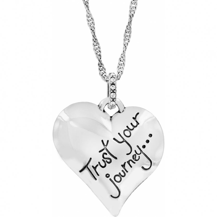 Trust Your Journey Heart Necklace