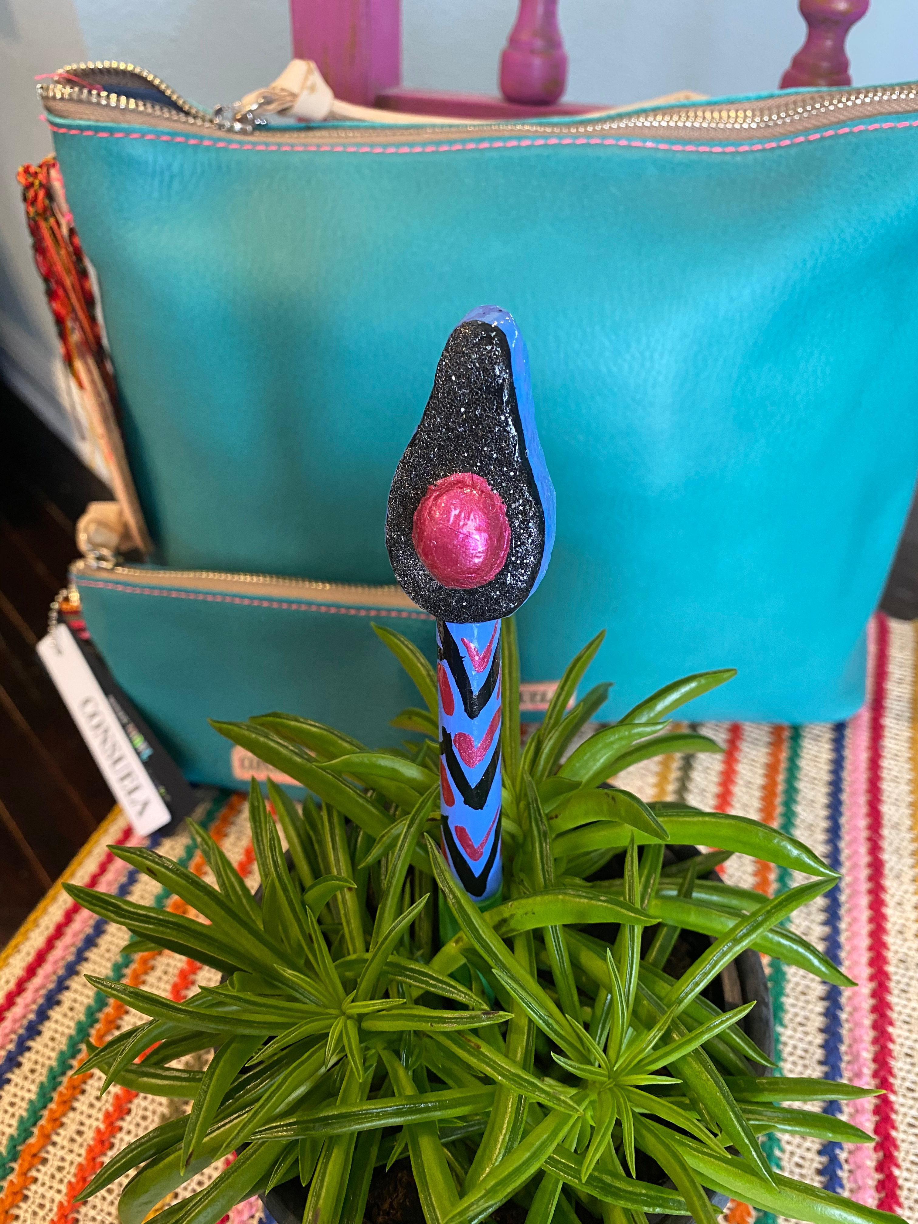 Paper Mache Avocado Marker