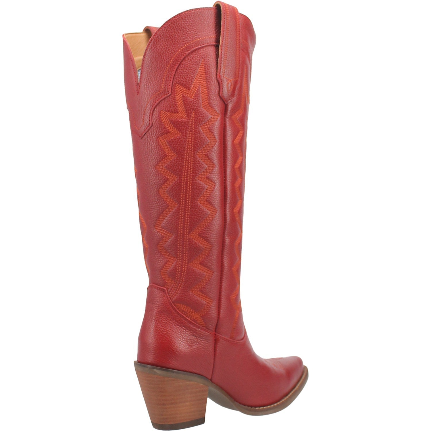 Dingo Ladies High Cotton Red Snip Toe Boots
