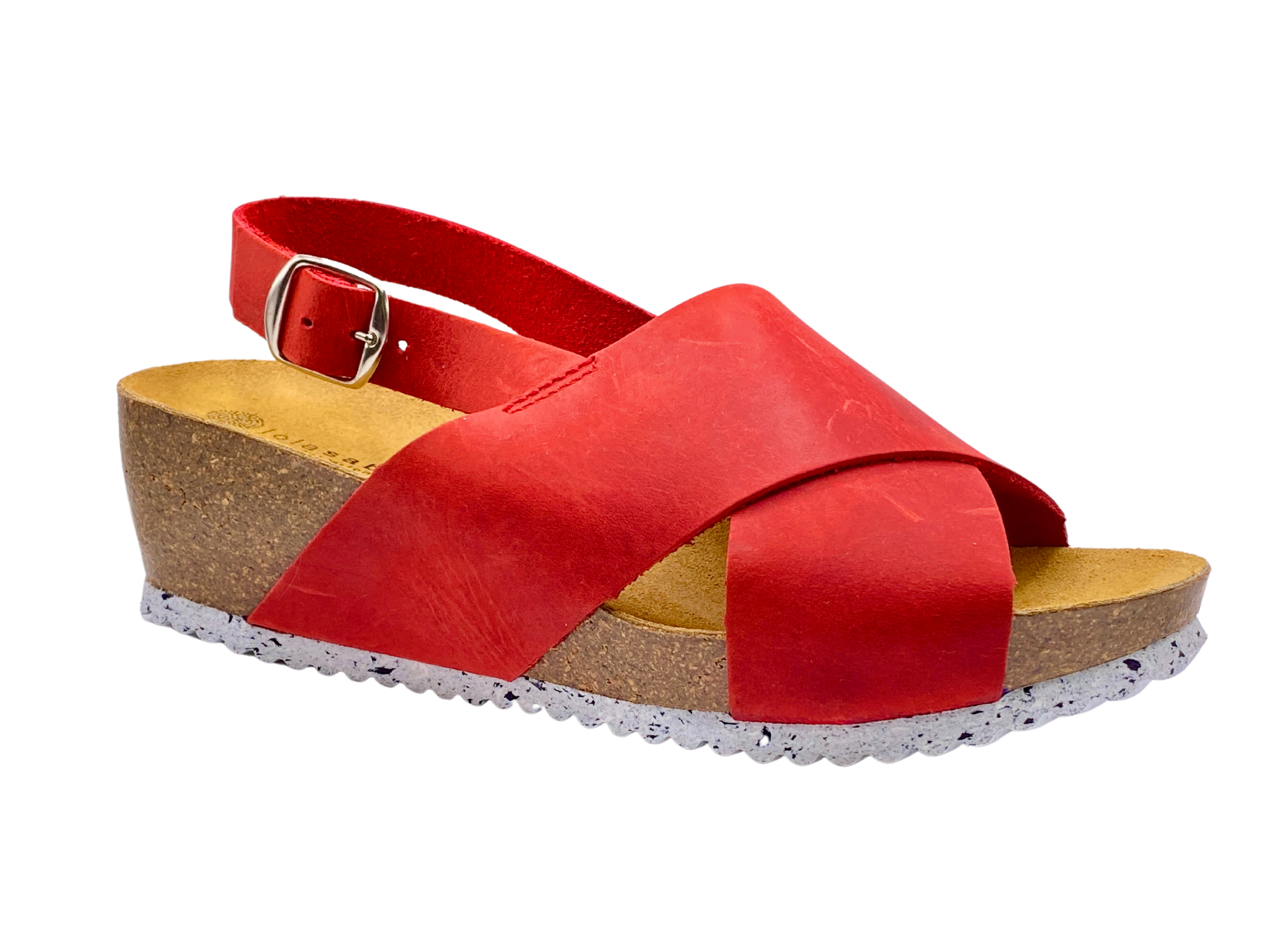 Lola Sabbia White Bottomed Wedge