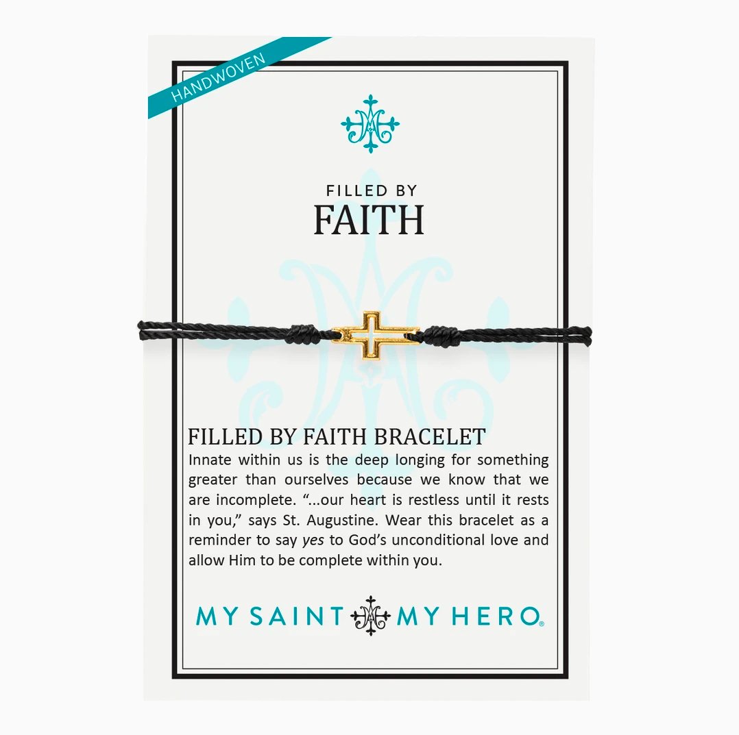 Filled by Faith Bracelet - Gold