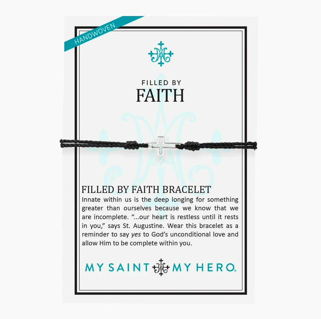 Filled by Faith Bracelet - Silver